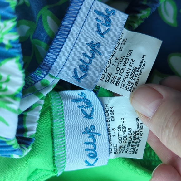 (13) Lot Bundle of Little Girls Clothes Size M 7/8 Green Blue Halloween - Picture 14 of 16